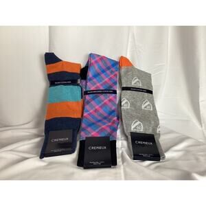 DANIEL CREMIEUX MENS  SOCKS 3-PAIR SIZE 6-12.5